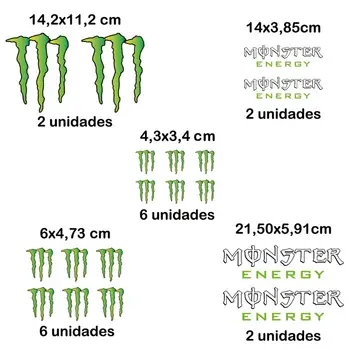 

18X PACK PEGATINA MONSTER ENERGY VINILO STICKER DECAL AUTOCOLLANT GARRA