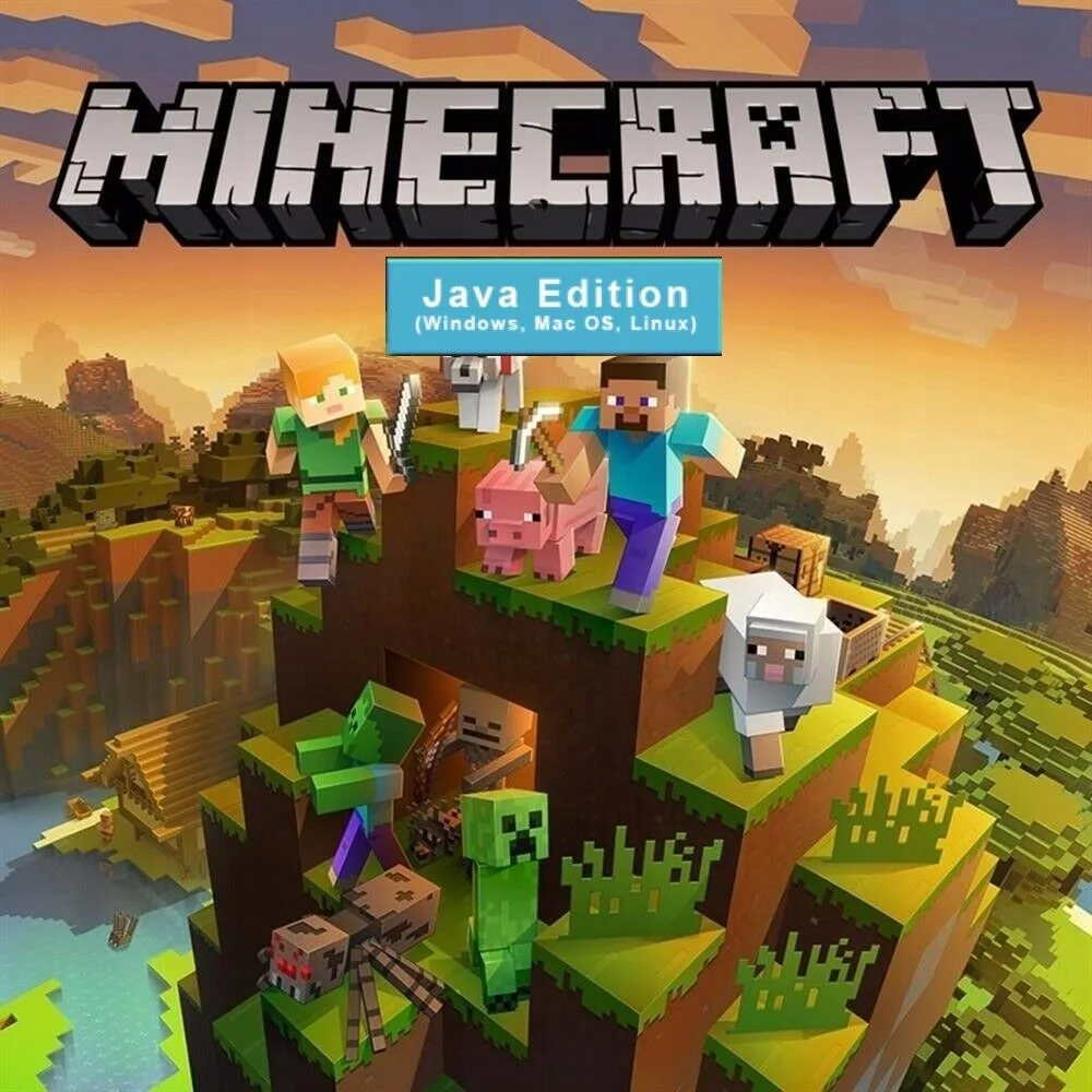 Minecraft Java Edition Juego PC Windows MacOs Linux EspaΓ±ol Key