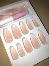 Nail-Tips Stiletto Aesthetic Finished Lasting Full-Cover Fashion 24pcs Finger Wearable