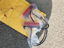 Lámpara LED de freno trasero para motocicleta, luz de matrícula trasera de 12V, accesorios decorativos