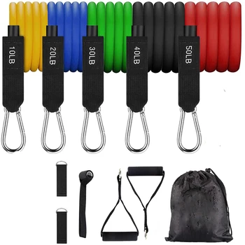 

11pcs Resistance Bands Set 150 Lbs Fitness Rubber Bands for Sports Gum Gym Elastic Band Fitness Equipment Expander Home Workout