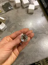 Furniture Hardware Wardrobe-Handle Drawer Pulls Cupboard Glass Knobs Cabinet-Door Diamond