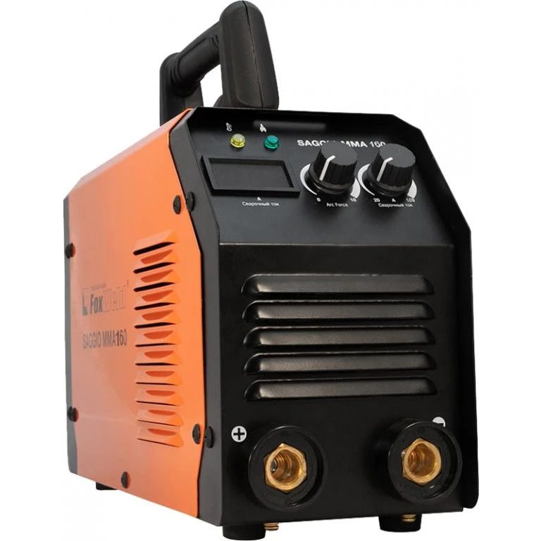 Аппарат сварочный инверторный FOXWELD SAGGIO MMA 160 (MMA; дисплей; горячий старт; регулятор тока; индикатор перегрева)
