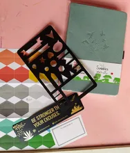 BUKE-cuaderno de bocetos con cuadrícula de puntos, cuaderno de bocetos de cuero PU, papel grueso de 160gsm, bolsillo interior, cierre elástico, soporte para bolígrafo