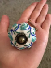Pumpkin-Knobs Drawer-Handles Pulls Cabinet Hand-Painted Ceramic of Pack with Screw New-Arrival