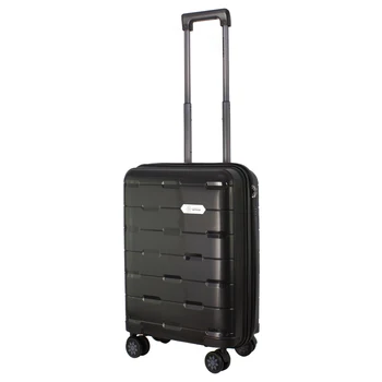 

A suitcase on wheels PROFFI TRAVEL TOUR FASHION "20' PP plastic small 55х37х22, black, S