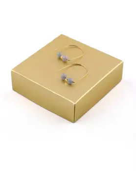 

Goo Design Minimal Blue Quartz Earrings 2