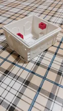 Caja de montaje de Cassette, caja de empalme oculta tipo 86, caja de montaje interno, Caja Blanca, roja y azul