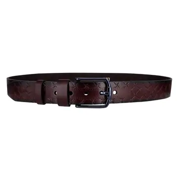 

Men's belt (3.5 cm, eco-leather, Burgundy) 52935