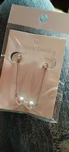 Pendientes de Clip para oreja de estilo coreano para mujer, sin perforación, perlas largas, sin orificio de oreja, joyería