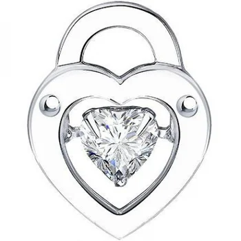 

Sokolov pendant with 1 Swarovski crystal in silver