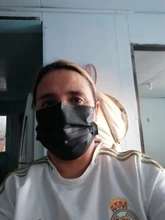 Mascarilla desechable para adultos, tapabocas con protector facial de 3 capas, no tejido, con filtro anti polvo y anti gotas