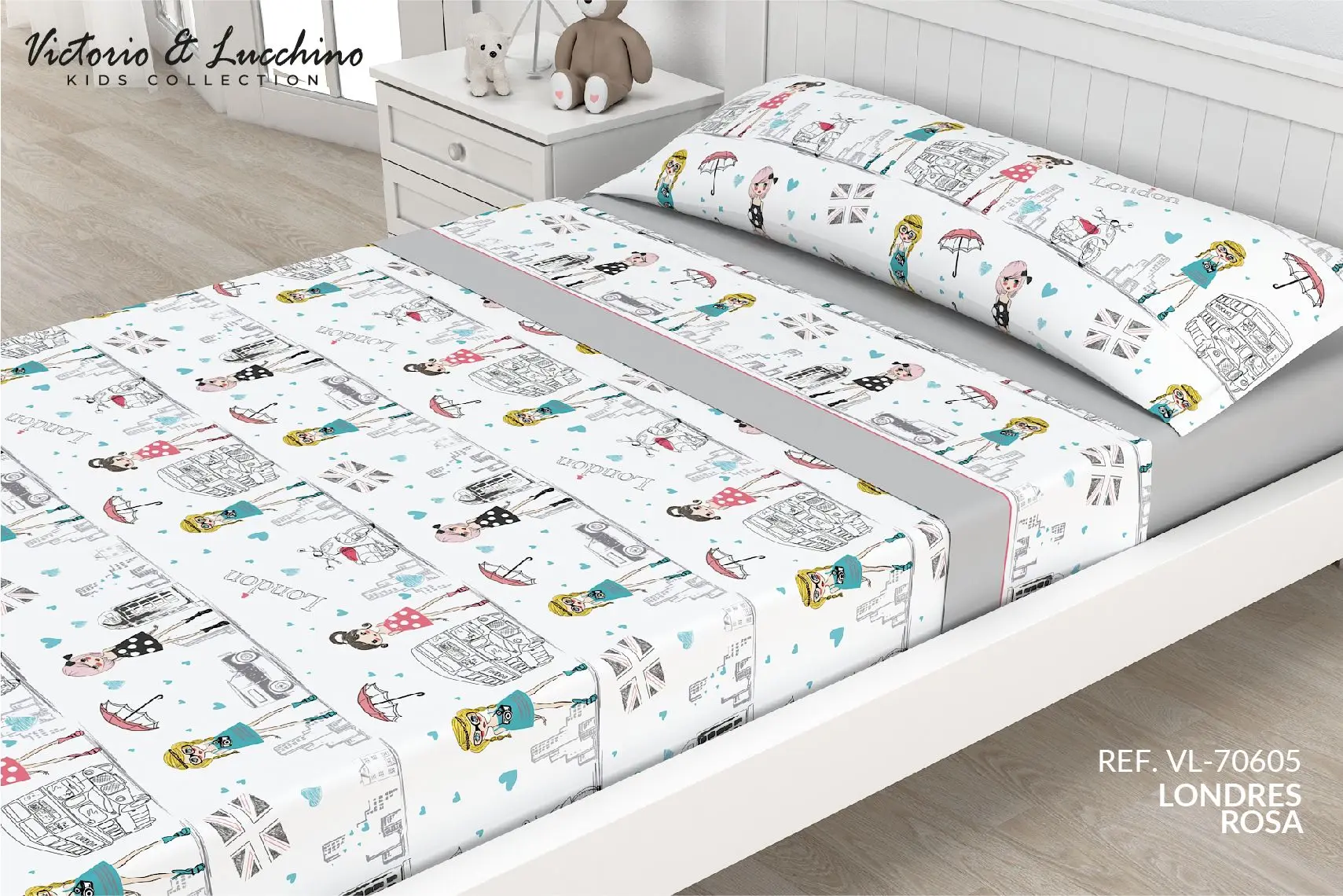 Quality children's bedding set and brand Victorio & Luchino model  London.|Sheet| - AliExpress