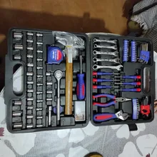 WORKPRO-Juego de Herramientas para el hogar, utensilio doméstico, juego de enchufes, destornilladores, herramientas de reparación para el hogar, herramientas manuales de bricolaje