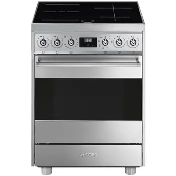 

Electric cooker C6IMXI9 4 zones electric baking oven Termoventilato class A size 60x60 cm color InoxSMEG876.97