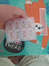 1Pc lindo Oso de azúcar molde de silicona molde de resina de cristal moldes de Epoxy de joyería colgante de arte DIY decoraciones de herramientas