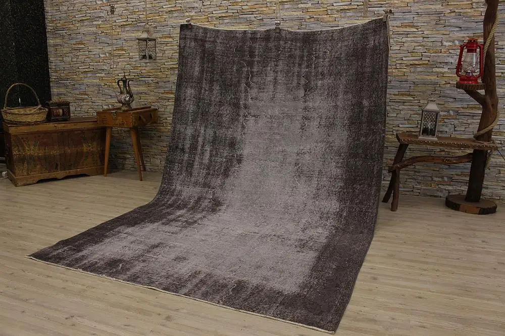 Серый коврик ручной работы, турецкий ковер, Анатолий ковер, старый винтажный килим