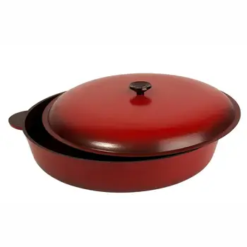 

Frying Pan 420 with two liters. ears and a cover silumin (lzh42uk)