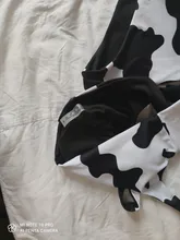 Bikinis con estampado de vaca para mujer, traje de baño de cintura alta, conjunto de Bikini de pierna alta, ropa de playa para primavera y verano, novedad de 2021