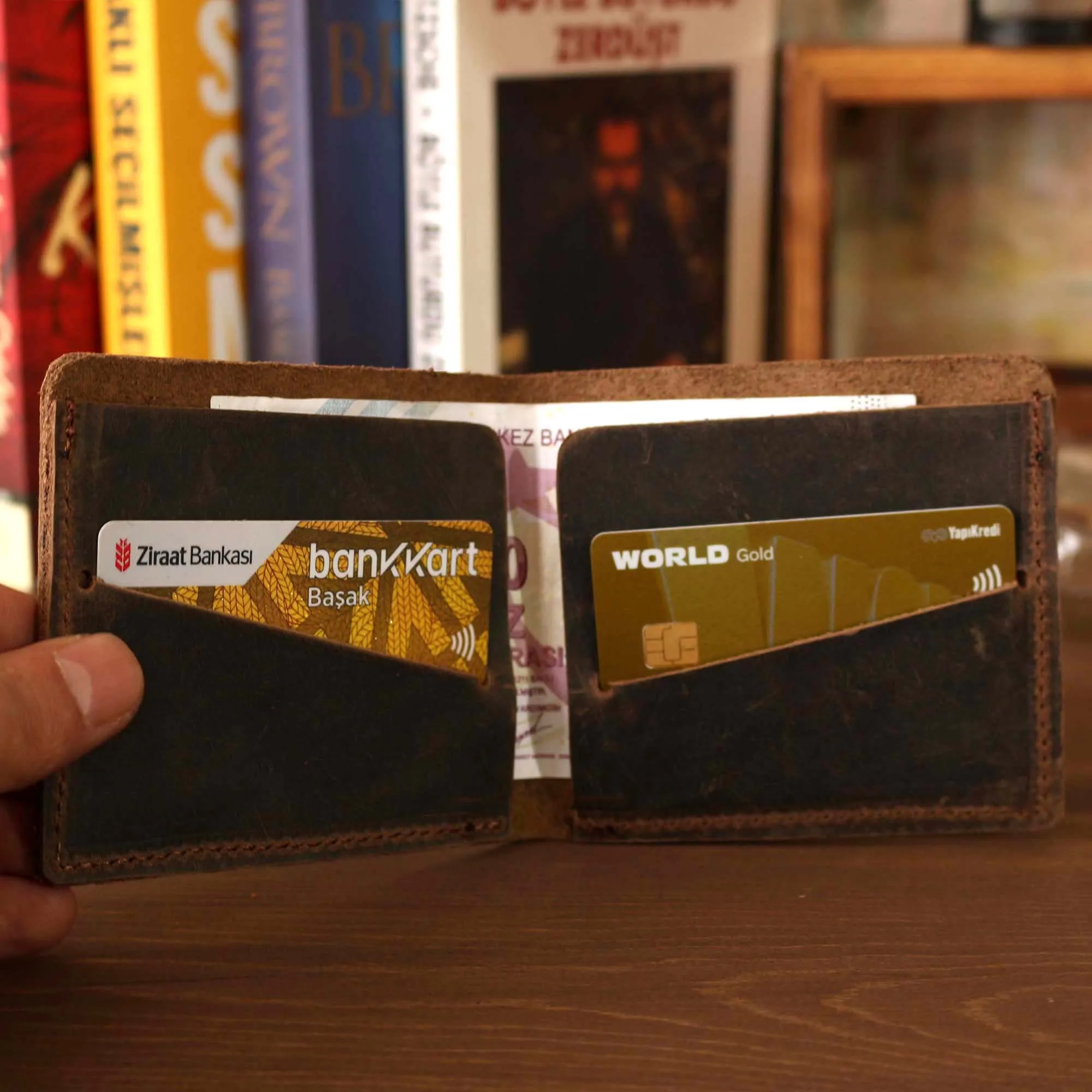 Valuaes Robinia Handmade Wallet Genuine Leather Patched 2021 Fashion Top Quality Card Holder Classic Male Purse Clutch Vintage