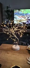 Study-Lamp Battery Holiday-Lighting-Decor Desk Fairy-Night-Light Bedside LED Christmas-Tree