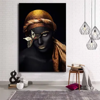 

African Women Canvas Table