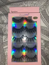 Pestañas postizas 3D de visón de imitación, novedad, 15-25mm, pares 2021, pestañas largas hechas a mano, gruesas, maquillaje, herramientas de extensión de belleza, 5/10