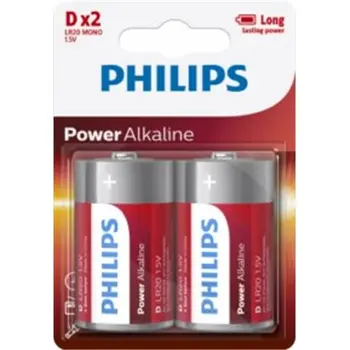 

1,5V ALKALINE battery LR20 PHILIPS POWERLIFE D D-LR20P2B/05 2