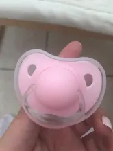 Chupete de silicona de alta calidad para bebé, recién nacido, niño y niña, pezones simulados, cabeza redonda y plana