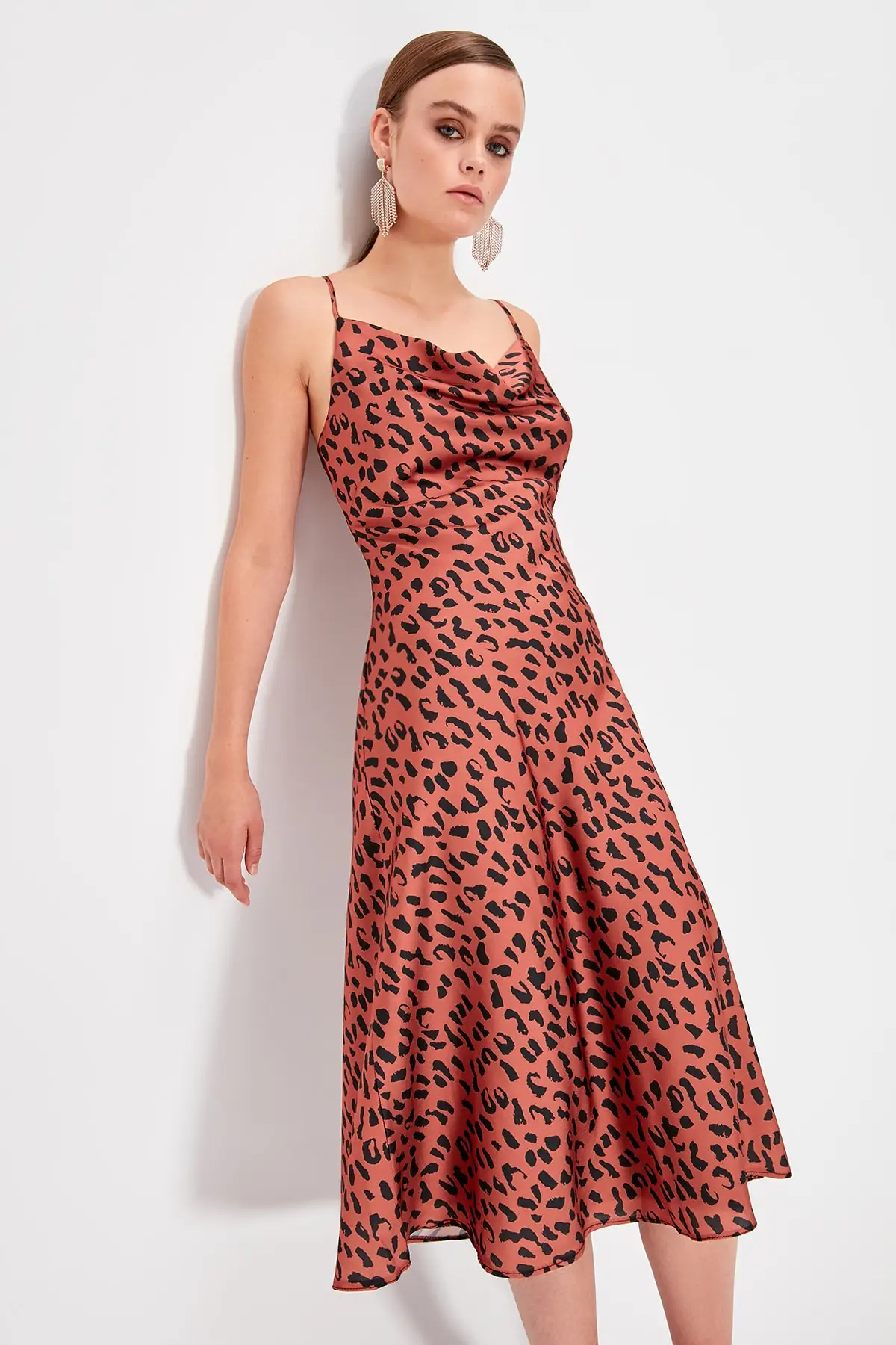 

Trendyol Leopard-print Dress TPRSS19EL0303