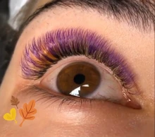 LIFMINRY-extensiones de pestañas suaves de visón, 8 colores, arco iris de color, 16 líneas Premium