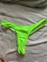 Swimwear Women Bikini-Bottom Side-Ties Brazilian Thong Briefs Ladies Biquini Cut Classic