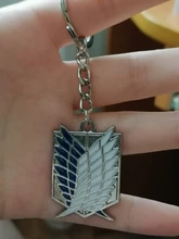 LLavero de la Legión de exploración por la libertad con alas de la libertad, llavero de la Legión de exploración por la libertad, llavero de llavero, anillo de Anime, joyería nueva, venta al por mayor