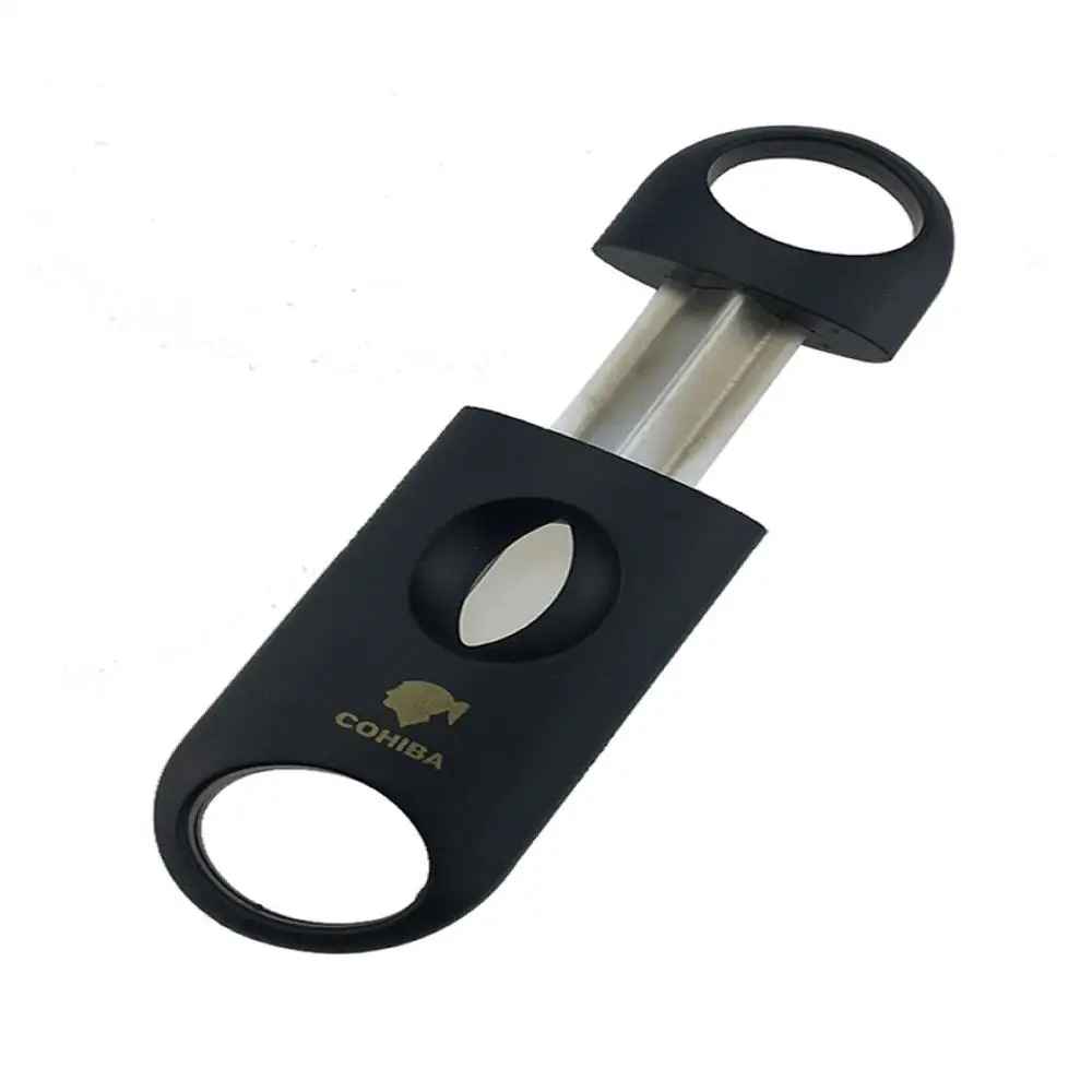 Cohiba V cut Cigar Cutter карманная черная пластиковая ручка для лучшей Подарочная сигара аксессуары черная сигара Clipper