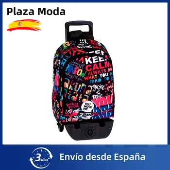 

School backpack with wheels backpacks Kids School infant backpack with cart fast delivery