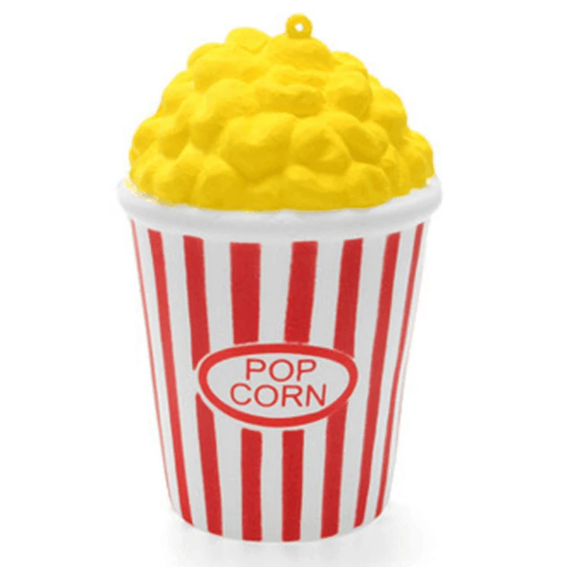 New Fashion Jumbo Slow Rising Squishy Toys Popcorn Fries Straw Cup Fast Food Stress Reliever Toys for children In Gags Toys 1PCS