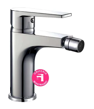 

Kibath bidet monomando faucet model DEN with orienteable Slizer. Made of brass Chrome Soft Touch glitter