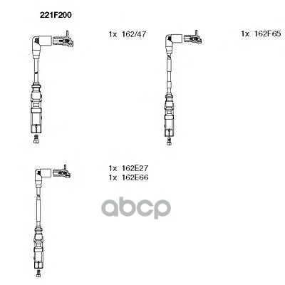 Комплект Высоковольтных Проводов BREMI арт. 221F200