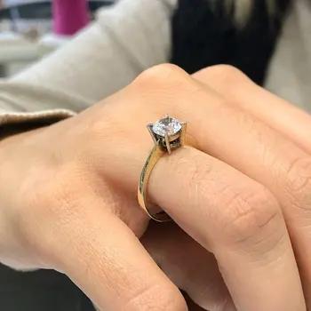 

8 carat Gold Engagement Ring