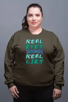 

Angemiel Wear Real Eyes Realize Green Women Sweatshirts