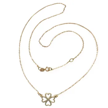 

Pendant choker 18k gold hearts cuatrebol 12mm. 45cm. [AB4656]