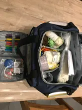 Bolsa de almacenamiento para mujer, bolsa de almacenamiento con soporte para bolsas de almacenamiento para mamá, ganchos de ganchillo, accesorios de costura de hilo, bolsa de tejer