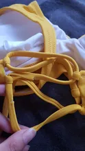 Swimsuit Women Bikini-Sets Bathing-Suits Lemon CUPSHE Lace-Up Print Two-Pieces Sexy Yellow