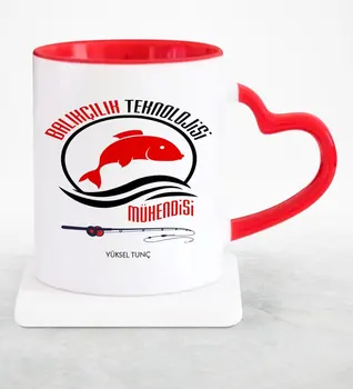 

Personalized Professional Fishing Technology Engineer Red Heart Mug Cup