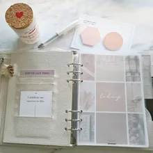 Moterm-Agenda de anillos de lujo con carpeta de anillos plateados, organizador de Agenda, diario, Bloc de notas, cuaderno de bocetos, A5, 30 MM, nueva serie