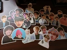 Pegatinas de dibujos animados de Kpop para niños, para portátil, botella de agua, bicicleta, motocicleta, Skateboard, mochila, pegatina impermeable, 10/50 Uds.