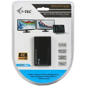 

U3DP4K, 10 - 40 °C, -20 - 70 °C, black, USB