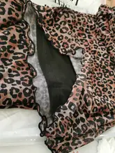 Sweetown marrón leopardo Y2K Joggers de cintura alta pantalones doble capa de red E chica estética Pantalones mujer pantalones de chándal