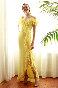 

Trendyol Pilise Flywheel Detailed Evening & Prom Gown TPRSS20AE0264