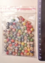Porcelain Beads Jewelry-Making Handmade 10-Colors 6mm Ceramic for 100pcs 8mm DIY Fashion